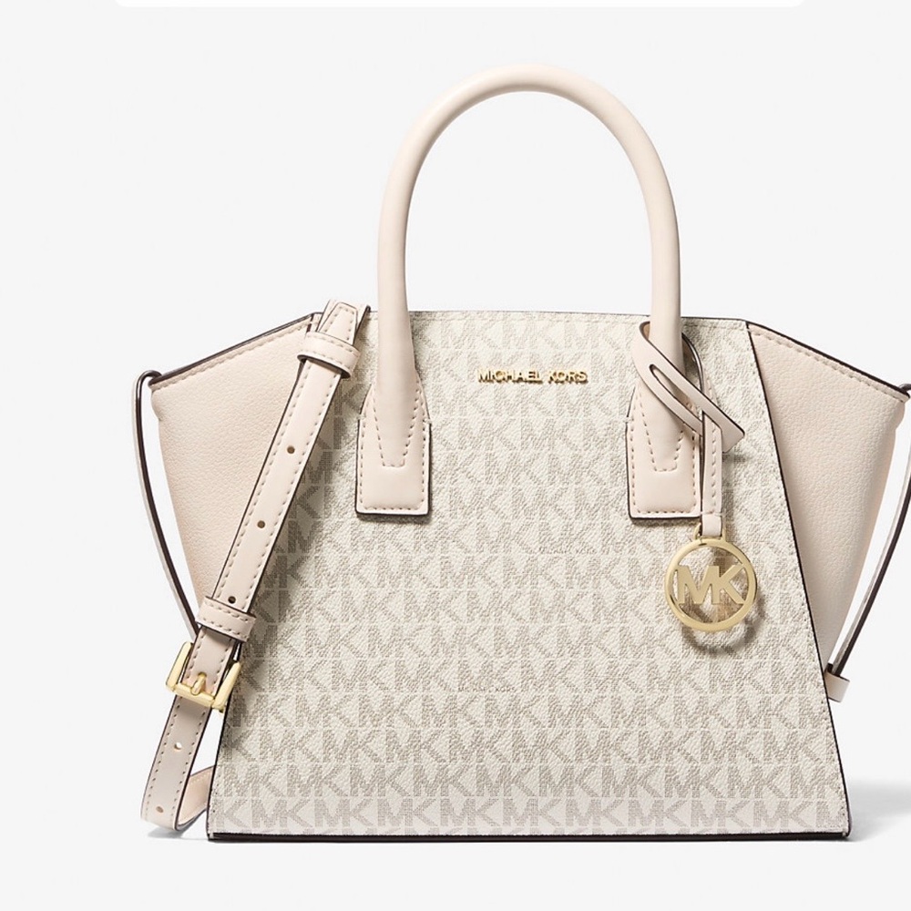 Michael Kors Beige and Gold Satchel NWT